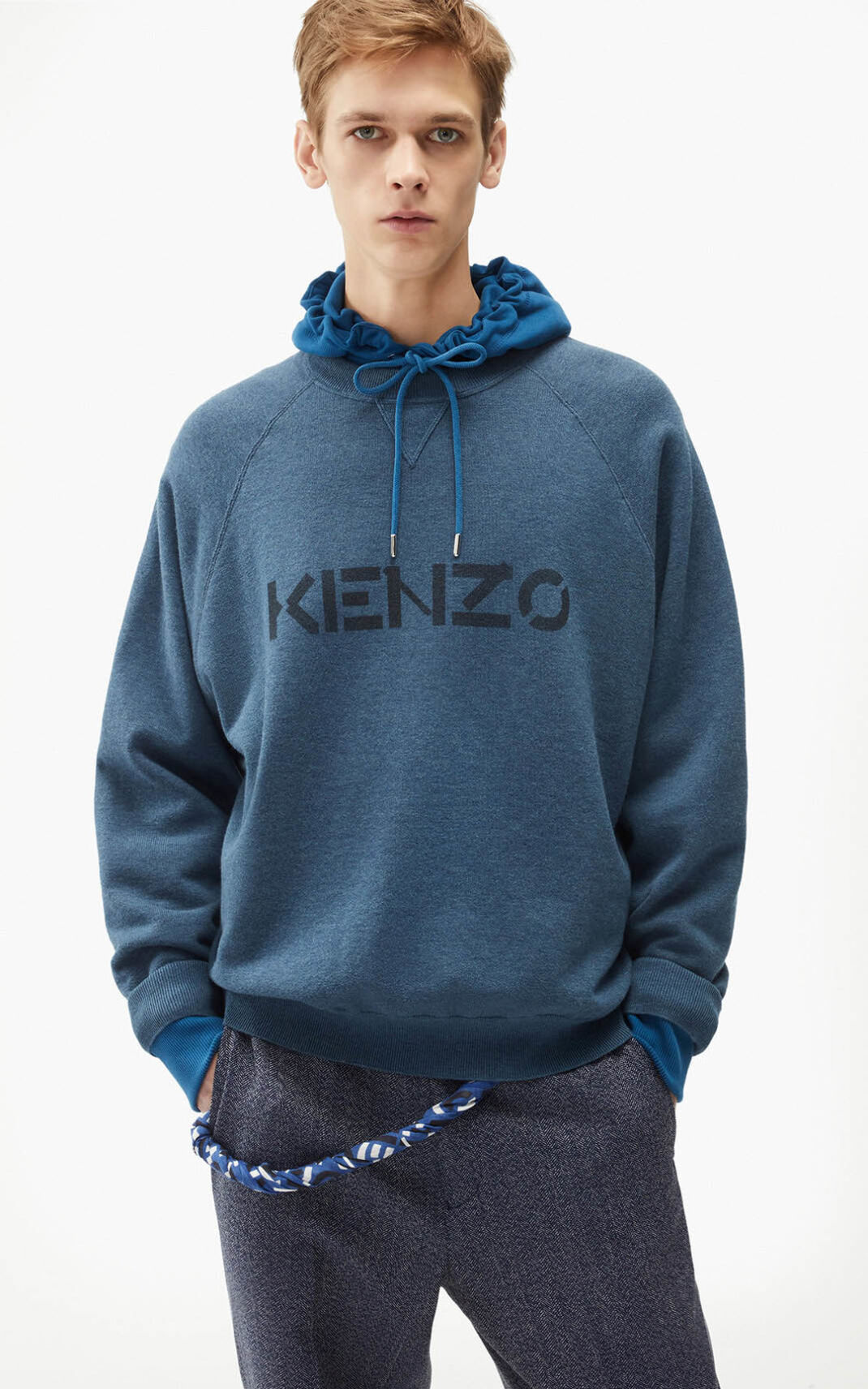 Kenzo logo Pulóver Férfi Kék | ID.159930